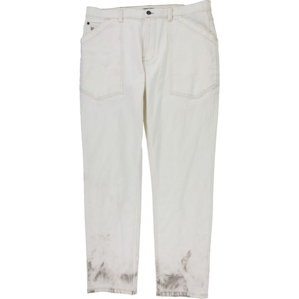 Frye Mens The Astor Regular Straight Leg Jeans, Beige, 36W x 32L, DM